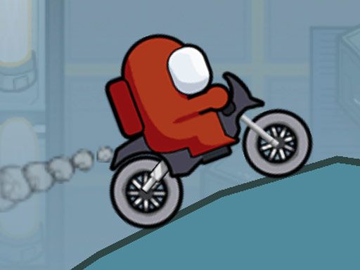 Among Us Motor Bike Challenge - browser game screenshot