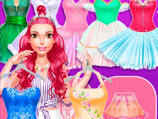Beautiful Ballerina Magazine Dress Up - browser game screenshot