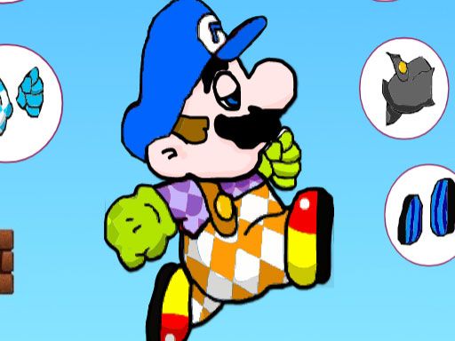 Mario Dressup - browser game screenshot