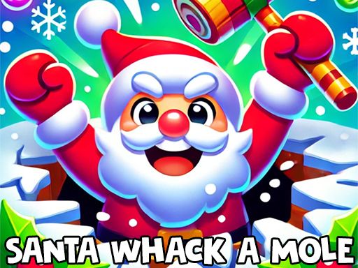Santa Whack a Mole - browser game screenshot