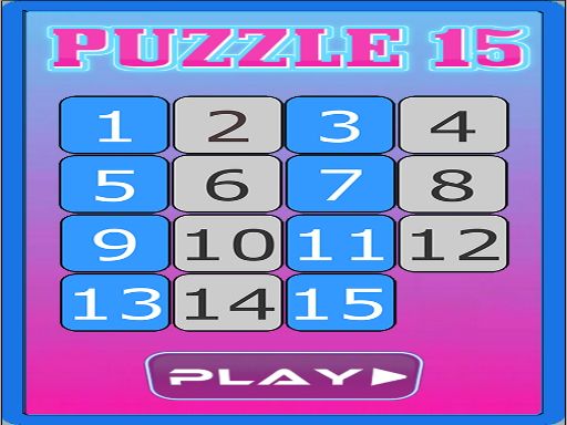 15 Puzzle - browser game screenshot