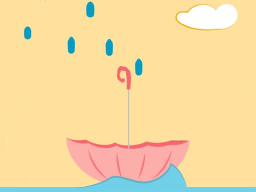 Avoid Waterdrops - browser game screenshot