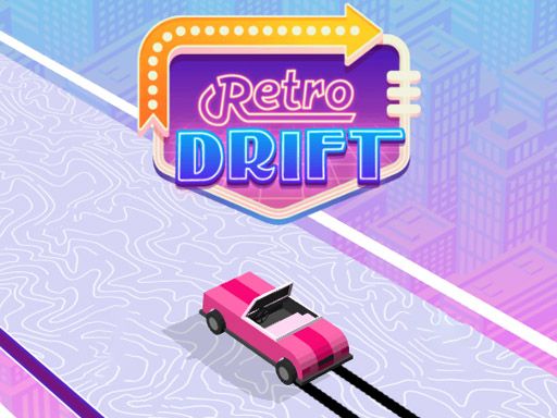 Retro Car Drift - browser game screenshot