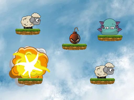 Blobs And Sheep - browser game screenshot