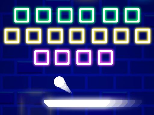 Glow Bricks - browser game screenshot