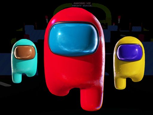 Among Us Night Race - browser game screenshot