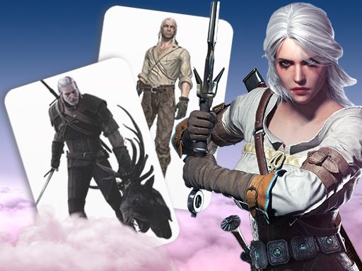 The Witcher Card Match - browser game screenshot