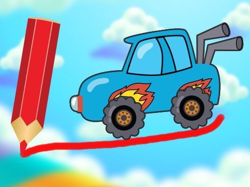 Draw The Truck Bridge - browser game screenshot