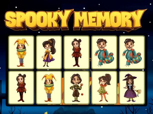 Spooky Memory - browser game screenshot