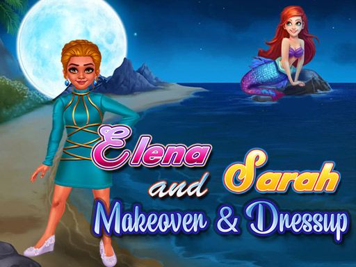 Elena and Sarah Makeover and Dressup - browser game screenshot