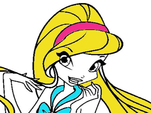 Winx Coloring Page Game - browser game screenshot