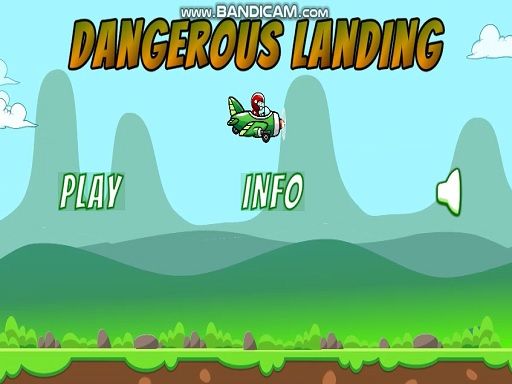 Dangerous Landing - browser game screenshot