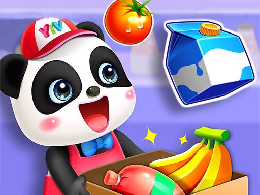 Cute Panda Supermarket - browser game screenshot