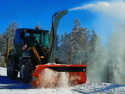 Winter Snow Plough Puzzle - browser game screenshot