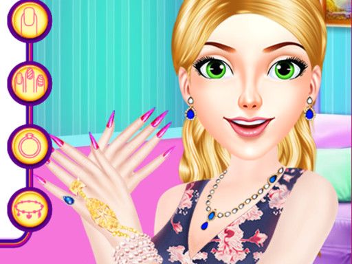 Beautiful Starry Sky Nail 2 - browser game screenshot