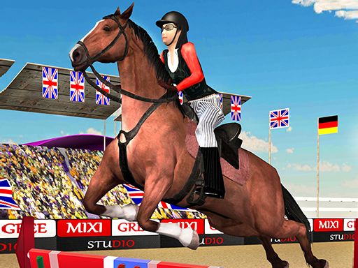 Horse Jumping Show 3D - browser game screenshot