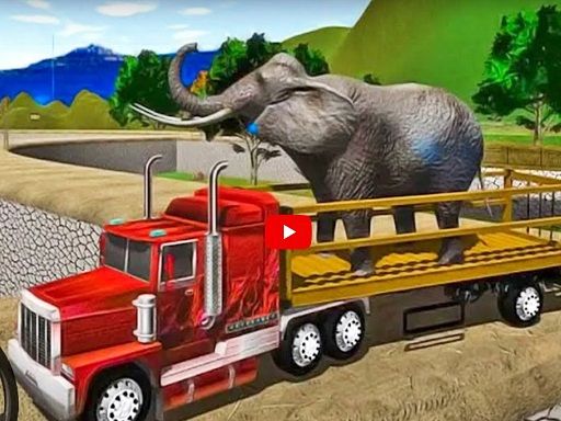 Animal Simulator Truck Transport 2020 - browser game screenshot