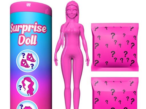 Color Reveal Surprise Doll - browser game screenshot