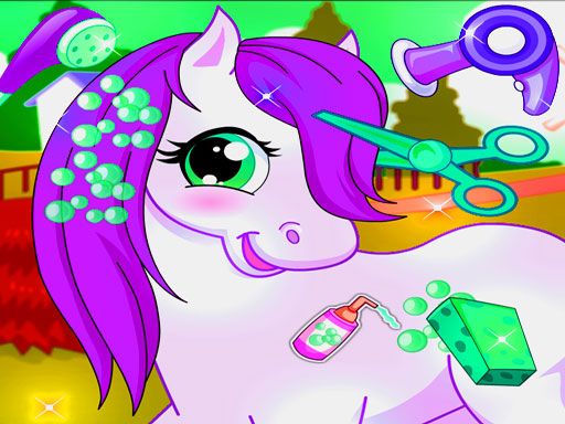 MY Unicorn Pony Pet Salon - browser game screenshot