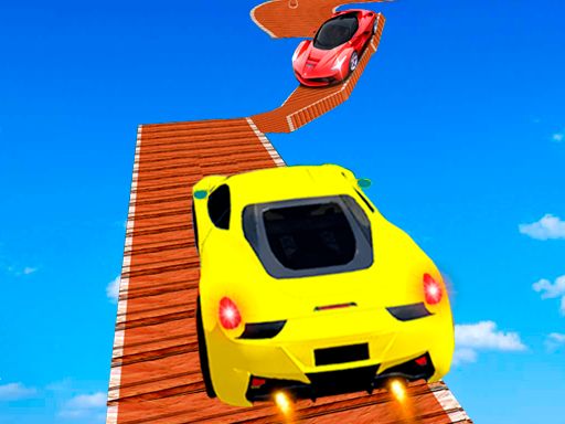 Tricky Impossible Tracks Car Stunt Racing - browser game screenshot