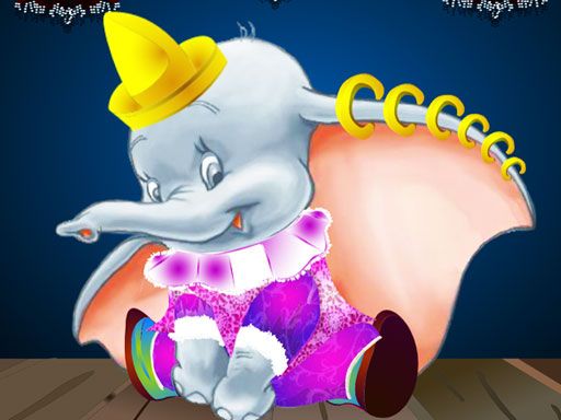 Dumbo Dress up - browser game screenshot
