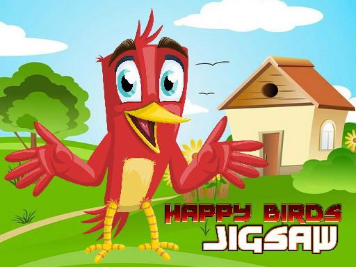 Happy Birds Jigsaw - browser game screenshot