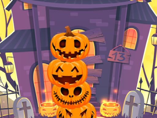 Pumpkin tower halloween - browser game screenshot