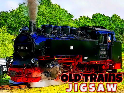 Old Trains Jigsaw - browser game screenshot