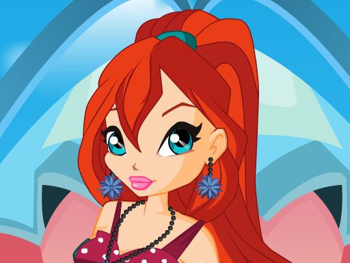 Bloom Lovely Girl Dress Up - browser game screenshot