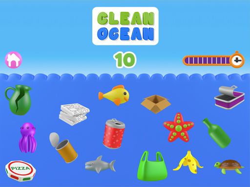 Clean Ocean - browser game screenshot