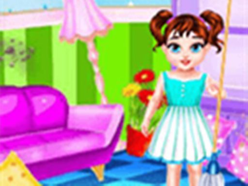 Baby Taylor Messy Home Cleaning - browser game screenshot