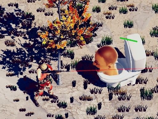 TopDown Skibidi Toilet Shooting - browser game screenshot