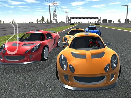 Crazy Car Racer 2022 - browser game screenshot
