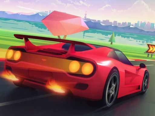 Toon Horizon Car Chase - browser game screenshot