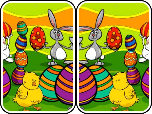 Easter Differences - browser game screenshot