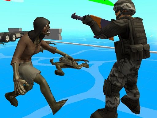 Zombie Wars TopDown Survival - browser game screenshot