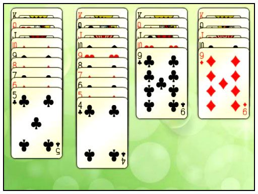 Web Solitaire - browser game screenshot