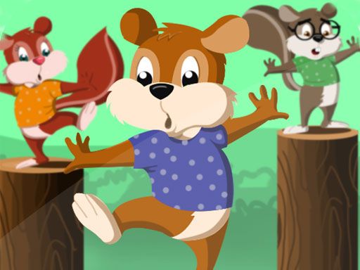 Squirrel Hop - browser game screenshot