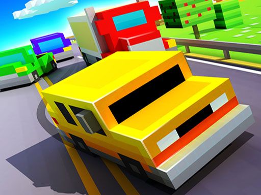 Blocky Highway: Traffic Racing - browser game screenshot
