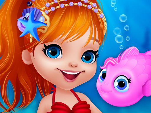 Cute Mermaid Dress Up Game - browser game screenshot