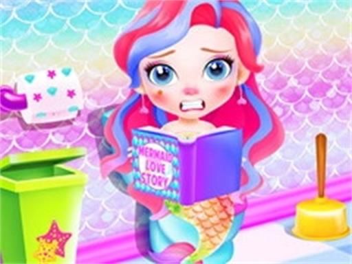 Baby Mermaid Caring Game - browser game screenshot