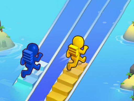 Bridge Ladder Race Stair game - browser game screenshot
