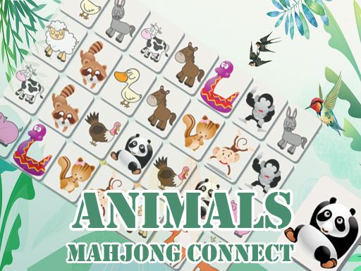 Animals Mahjong Connects - browser game screenshot
