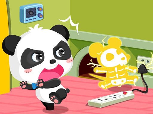Baby Panda Home Safety - browser game screenshot
