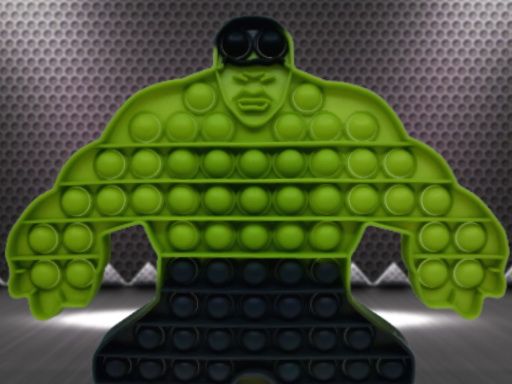 Superheroes Pop It Jigsaw - browser game screenshot