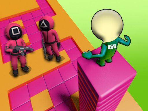 Squid Game Stacky Maze - browser game screenshot
