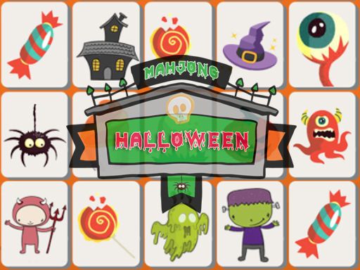 Halloween Mahjong - browser game screenshot