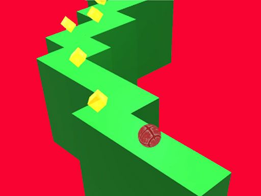 Wall Ball ZigZag Game 3D - browser game screenshot