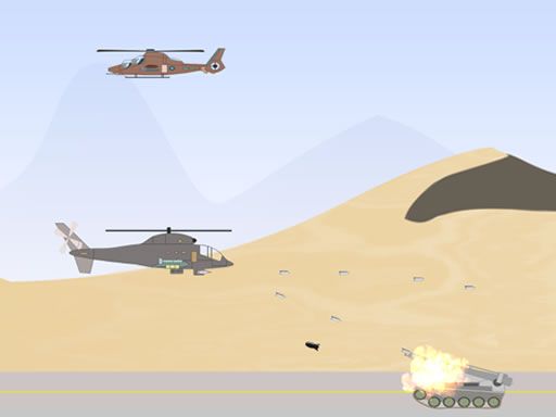 Heli Defense - browser game screenshot