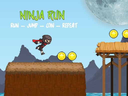 Ninja Run - Fullscreen Running Game - browser game screenshot